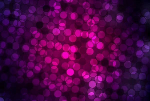 Темно Рожевий Векторний Візерунок Сферами Сучасна Абстрактна Ілюстрація Барвистими Краплями — стоковий вектор