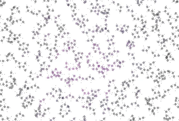 Světlé Růžové Vektorové Pozadí Přímkami Tečkami Barevné Zářící Ilustrace Čárami — Stockový vektor