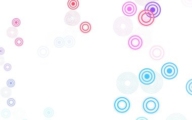 Açık mavi, daireli kırmızı vektör şablonu. Bulanık yağmur damlaları olan soyut bir çizim. Marka kitabınız için yeni şablon.