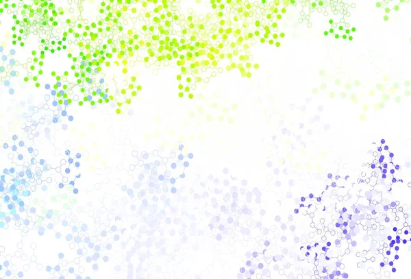 Lichtroze Groene Vectorachtergrond Met Kunstmatige Intelligentie Gegevens Abstracte Illustratie Met — Stockvector
