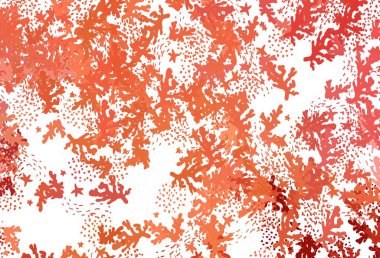 Soyut biçimlerde açık kırmızı vektör dokusu. Soyut gradyan şekilli basit renkli çizimler. Duvar kağıtları için zarif tasarım.