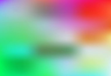 Açık yeşil, kırmızı vektör bulanık şablon. Yaratıcı illüstrasyon, yarım tonlu ve eğimli. Bir cep telefonu için arka plan.