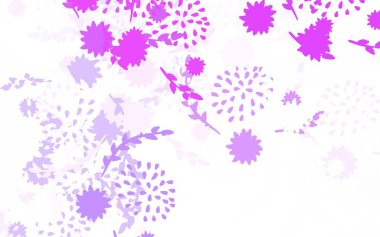 Çiçekli hafif Mor vektör karalama deseni çiçekli zarif parlak bir illüstrasyon. İş tasarımınız için yepyeni bir tarz.