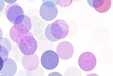 Açık pembe, diskli kırmızı vektör dokusu. Doğa tarzında renkli baloncuklu soyut illüstrasyon. Poster ve web siteleri için tasarım.