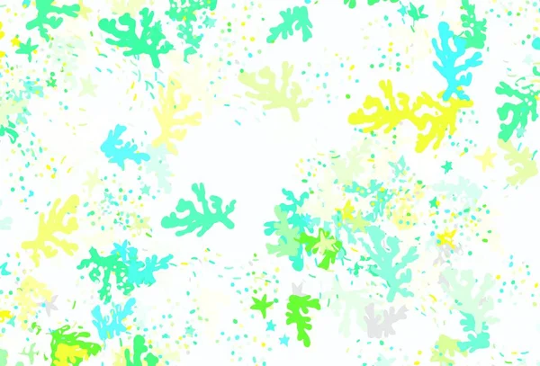 Light Blue Green Vector Pattern Random Forms Modern Abstract Illustration — Stock Vector