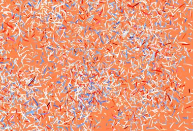 Parlak çizgili açık turuncu vektör arkaplanı. Renkli çubuklarla, soyut çizimler. Güzel geçmişiniz için şablon.