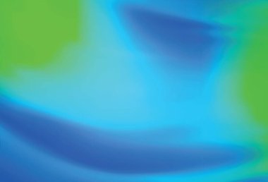 Açık mavi, yeşil vektör parlak şablonu bulanıklaştırdı. Görüntü tarzında tamamen yeni bir renkli çizim. Marka kitabı için zarif bir arkaplan.