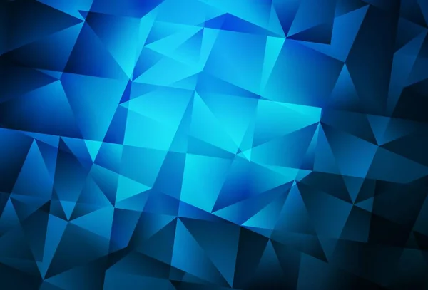 Fond Abstrait Polygone Vecteur Bleu Foncé Illustration Colorée Dans Style — Image vectorielle