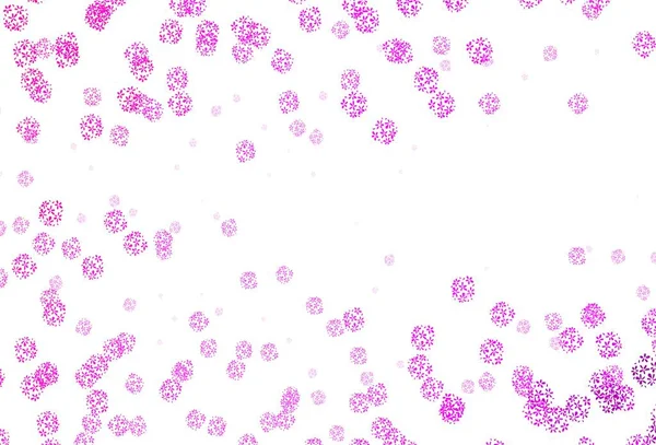 Licht Roze Vector Natuurlijke Achtergrond Met Bladeren Glitter Abstracte Illustratie — Stockvector