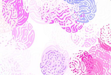 Kaotik şekilli açık mor vektör şablonu. Soyut gradyan şekilli basit renkli çizimler. Kartvizitiniz için modern tasarım.