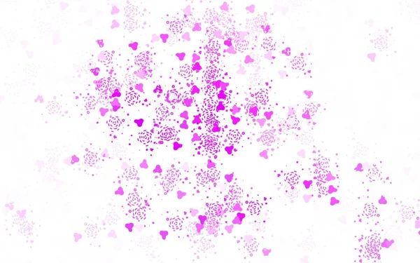 Світло Фіолетовий Векторний Фон Фігурними Фігурами Сучасна Абстрактна Ілюстрація Різнокольоровими — стоковий вектор