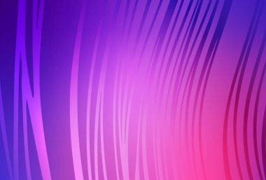 Açık Mor, pembe çizgili vektör arkaplan. Çağdaş gradyan soyut çizgileri olan çizimler. İş tasarımınız için şablon.