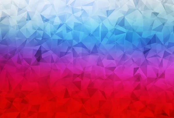 Hellblauer Roter Vektor Polygon Abstrakter Hintergrund Moderne Abstrakte Illustration Mit — Stockvektor