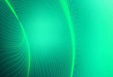 Açık yeşil çizgili vektör deseni. Değişken çizgileri olan renkli soyut çizimler. İşiniz için en iyi tasarım.