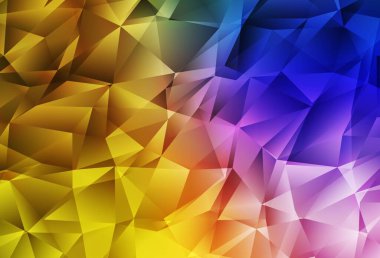 Koyu pembe, sarı vektör soyut çokgen desen. Origami stilinde gradyan ile yaratıcı geometrik illüstrasyon. Bir markanın arkaplanı için desen.