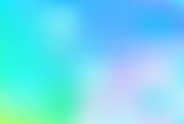 Светло Голубой Зеленый Вектор Размыл Блеск Фоне Совершенно Новая Цветная — стоковый вектор
