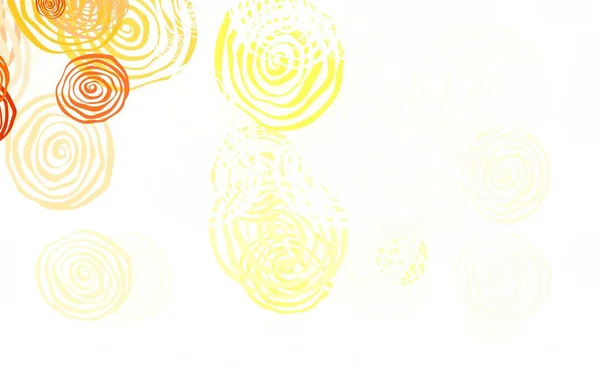 Vektor Cahaya Orange Karya Seni Alami Dengan Mawar Ilustrasi Cerah - Stok Vektor