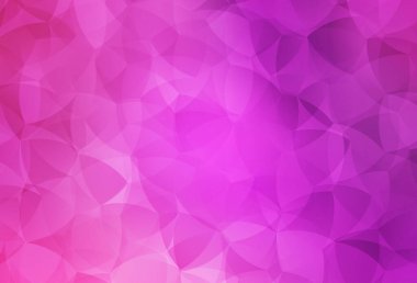 Açık pembe vektör çokgen şablonu. Çokgen şekilli bir örnek. İş tasarımınız için yepyeni bir tarz.