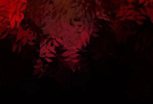 Dunkelviolett Rosa Vektor Natürlicher Hintergrund Mit Blättern Dekorative Illustration Mit — Stockvektor