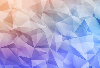 Açık mavi, sarı vektör eğimli üçgen şablonu. Origami tarzında gradyan ile geometrik çizim. Web siteniz için yeni bir doku.