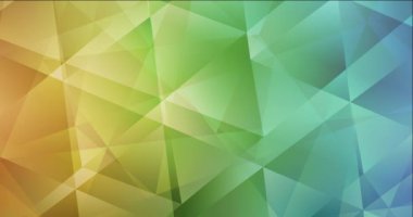 4K döngü açık mavi, çokgen malzemeli sarı video.