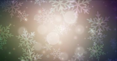 4K döngü koyu yeşil, kırmızı animasyon Noel tarzı.