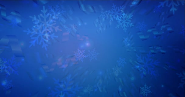 4K smyčka tmavě modré animované video ve stylu oslav. — Stock video
