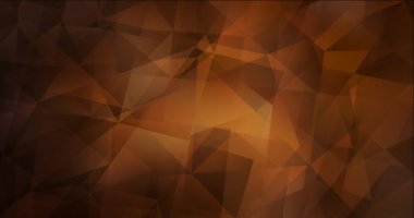4K çokgen şekilli koyu kahverengi video döngüsü.