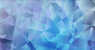 4K döngü açık mavi, çokgen şekilli sarı video.