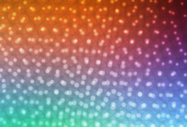 Açık yeşil, diskli kırmızı vektör dokusu. Bulanık yağmur damlaları olan soyut bir çizim. Duvar kağıtlarının dokusu için desen.