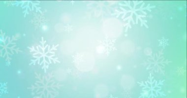 4K açık yeşil akış videosu Xmas biçiminde.