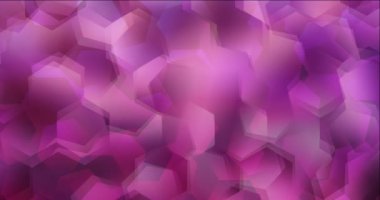 Açık mor 4K döngü, altıgenli pembe video görüntüsü.