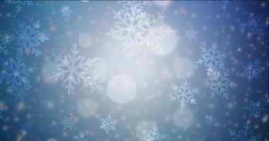Noel tarzında koyu mavi animasyon 4K döngüsü.