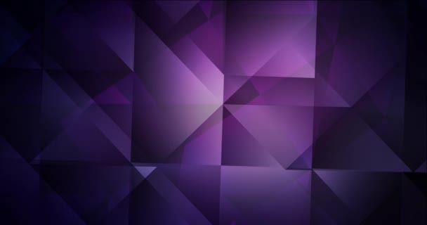 4K bucle de vídeo púrpura oscuro con materiales poligonales. — Vídeos de Stock