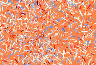 Açık mavi, sarı vektör arkaplan ve düz çizgiler. Soyut şablon üzerinde çizgileri olan renkli, parlak bir illüstrasyon. Reklamınız, posteriniz, afişiniz için en iyi tasarım.