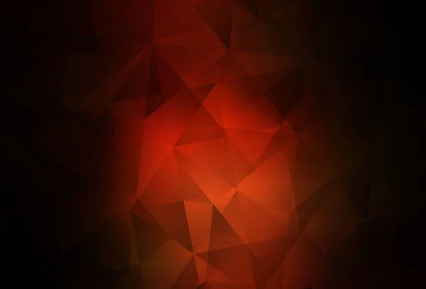 Dark Red Vector Polygon Abstract Background Triangular Geometric Sample Gradient — Stock Vector
