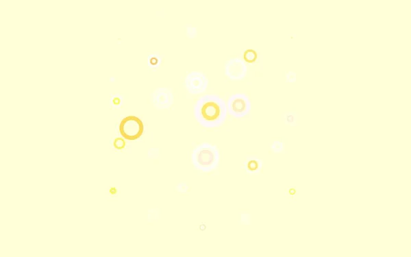 Světle Červená Žluté Vektorové Pozadí Bublinami Moderní Abstraktní Ilustrace Barevnými — Stockový vektor