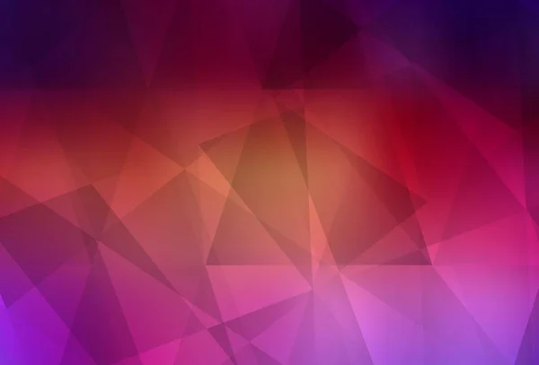 Rose Clair Vecteur Jaune Brillant Fond Triangulaire Illustration Polygonale Lumineuse — Image vectorielle