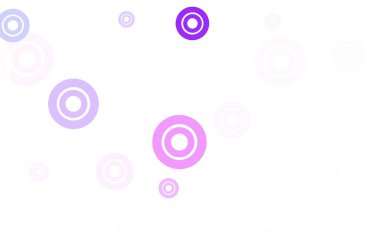 Açık Pembe, noktalı mavi vektör arkaplanı. Doğa tarzında bulanık halkaları olan güzel renkli çizimler. İş ilanınız için tasarım.