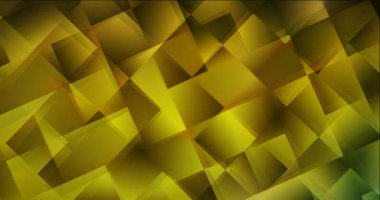 4K döngü koyu yeşil, sarı video örneği dikdörtgen biçiminde.