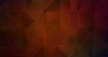 4K döngü koyu yeşil, çokgen şekilli kırmızı video.