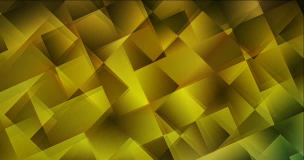 4Kループダークグリーン、長方形のスタイルで黄色のビデオサンプル. — ストック動画