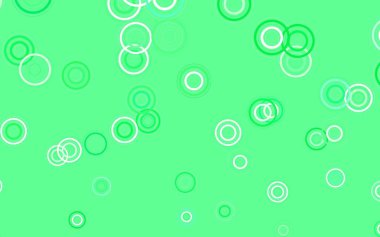 Lekeli açık yeşil vektör arka planı. Renkli su damlaları olan modern soyut çizimler. İş ilanınız için tasarım.