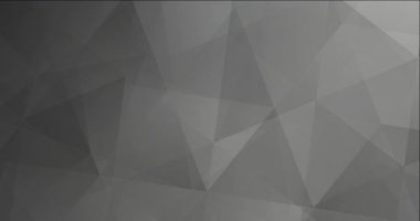 4K açık gri çokgen soyut canlandırma döngüsü.