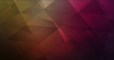 4K koyu pembe, sarı çokgen video görüntüleri.