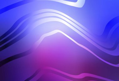 Açık mavi, kıvrımlı çizgileri olan kırmızı vektör şablonu. Çağdaş gradyan soyut çizgileri olan çizimler. İşiniz için en iyi tasarım.