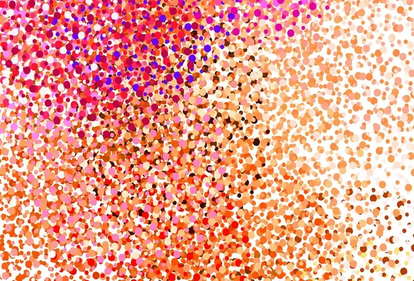 Hellrosa Rote Vektorschablone Mit Kreisen Schöne Farbige Illustration Mit Verschwommenen — Stockvektor