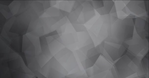 Video gris claro en bucle 4K con materiales poligonales. — Vídeo de stock