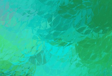 Soyut şekilli açık yeşil vektör arkaplanı. Renkli rastgele şekillerle modern soyut illüstrasyon. Web siteniz için basit tasarım.