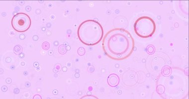 Açık mor 4K döngülü, daire şekilli pembe video.